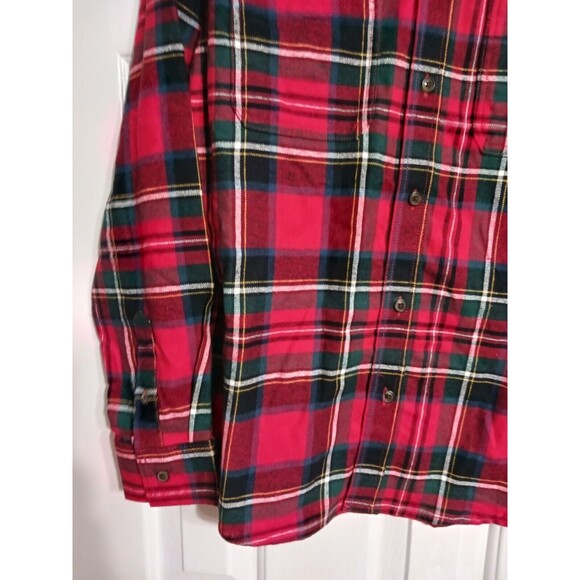 NWT Men's Old Navy Double Brushed Flannel Shirt Size M Red Plaid M1 - Picture 4 of 5